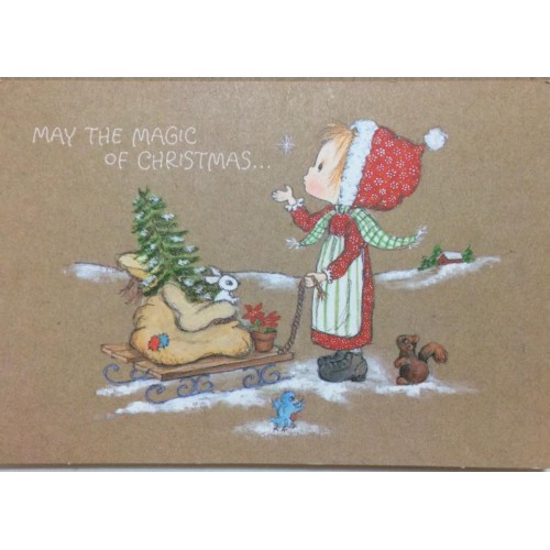 Kit 3 Notecards Cartões Antigos Betsey Clark Holidays Hallmark