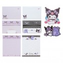 Ano 2024. Kit 2 Conjuntos de Papel de Carta Kuromi Sanrio