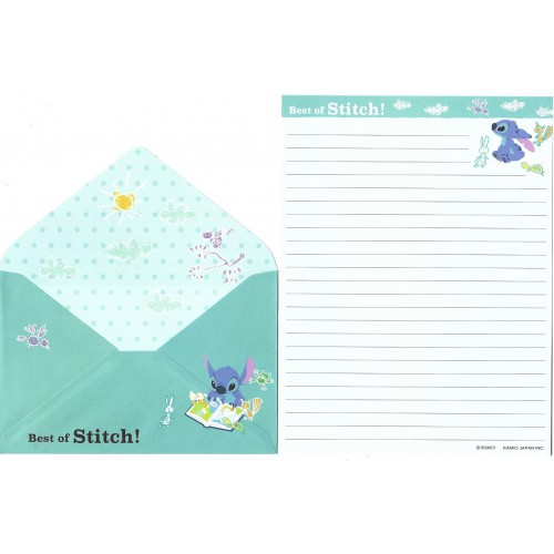 Kit 2 Conjuntos de Papéis de Carta Disney Best of Stitch Kamio
