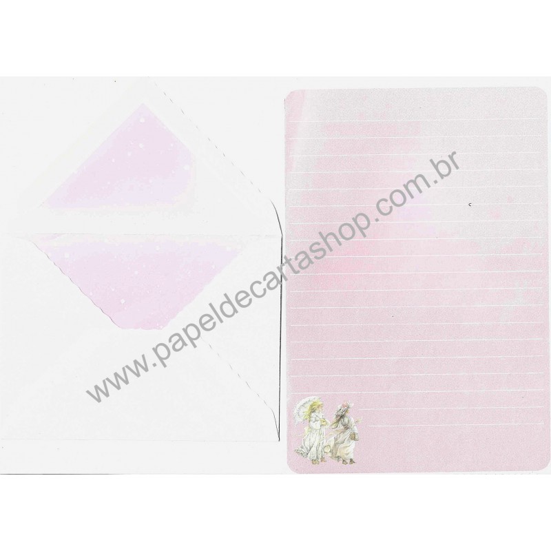 Conjunto de Papel de Carta ANTIGO IMPORTADO Lisi Martin 7