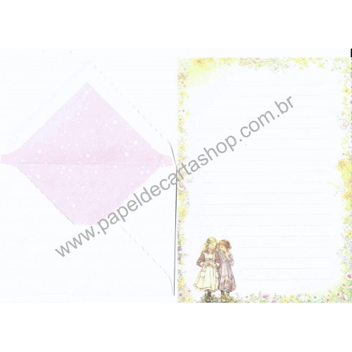 Conjunto de Papel de Carta ANTIGO IMPORTADO Lisi Martin 6