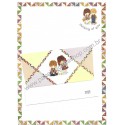 Conjunto de Papel de Carta Importado Friend III Kutsuwa Japão