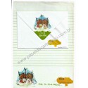 Conjunto de Papel de Carta Elena Little Urchins CAZ Gakken japan
