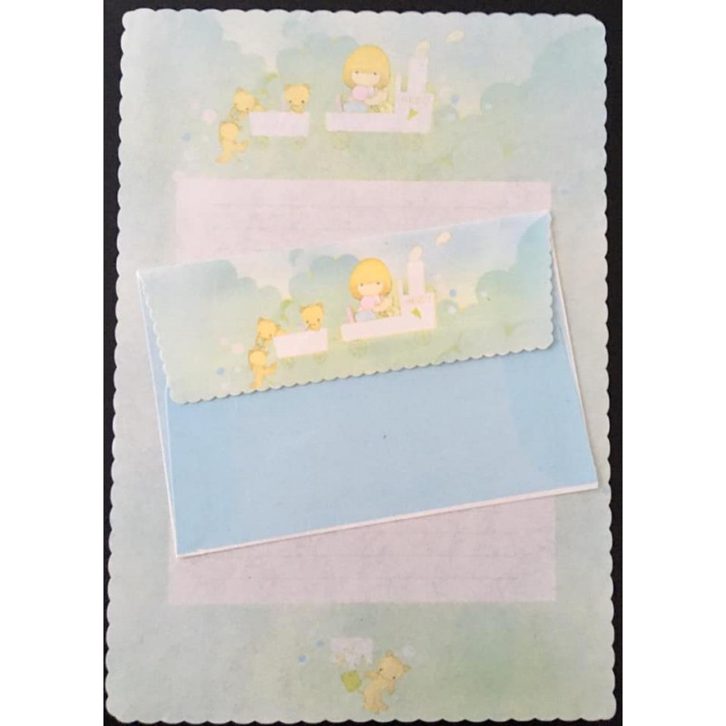 Conjunto de Papel de Carta Vintage Arisu No Heya (Trem)