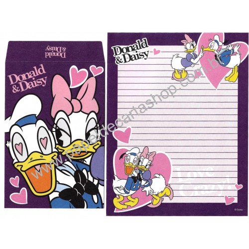 Conjunto de Papel de Carta Disney Donald & Daisy CRX
