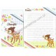 Conjunto de Papel de Carta Disney Bambi Colors