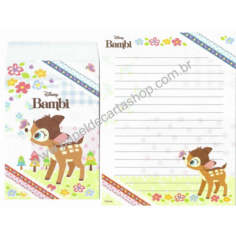 Conjunto de Papel de Carta Disney Bambi Colors