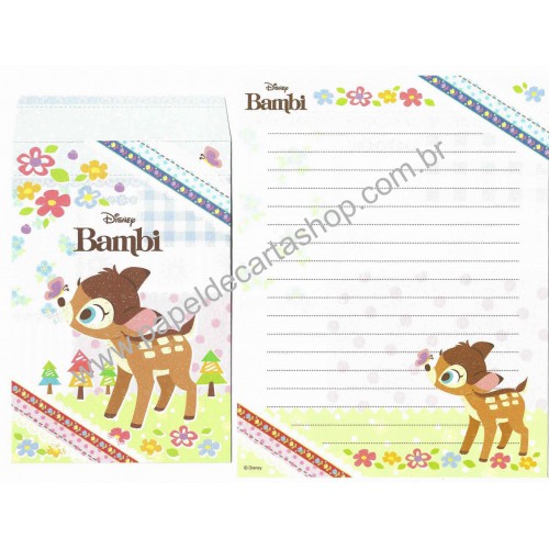 Conjunto de Papel de Carta Disney Bambi Colors