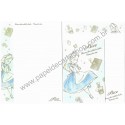 Kit 2 Conjuntos de Papel de Carta Disney Alice Time For Tea
