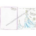 Kit 2 Conjuntos de Papeis de Carta Disney Cinderella Ball