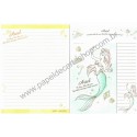 Kit 2 Conjuntos de Papeis de Carta Disney The Little Mermaid Sparkles