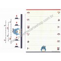 Ano 1991. Conjunto de Papel de Carta Tuxedosam Seaside Fun Vintage Sanrio