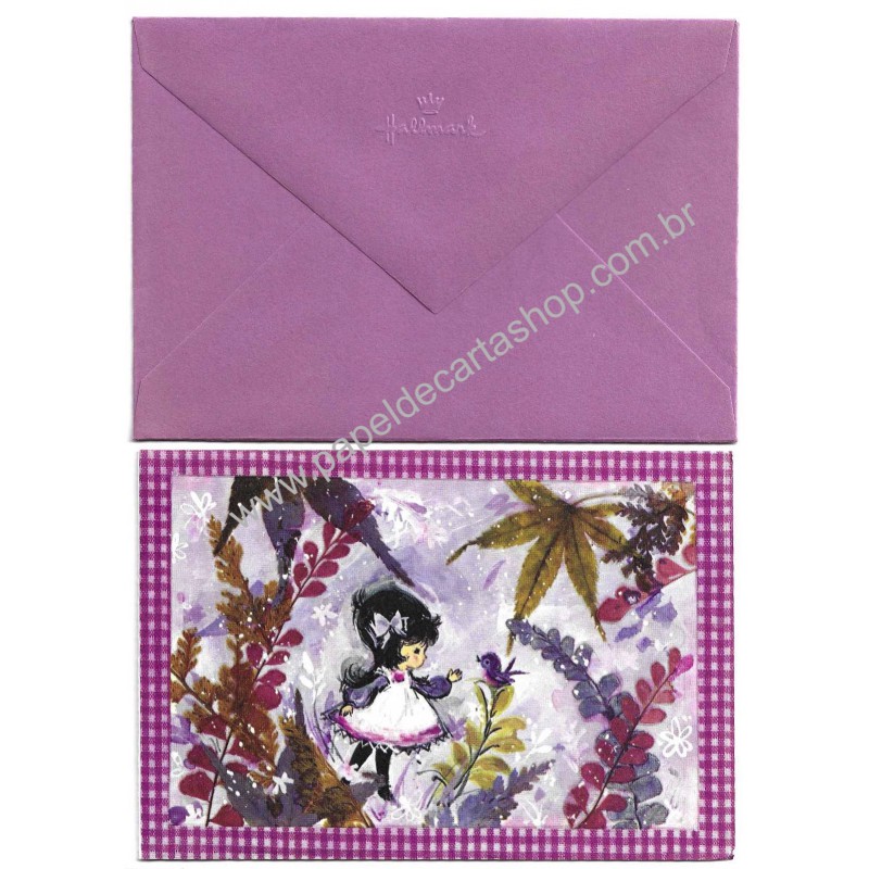 Notelette Antigo Importado Purple Hallmark