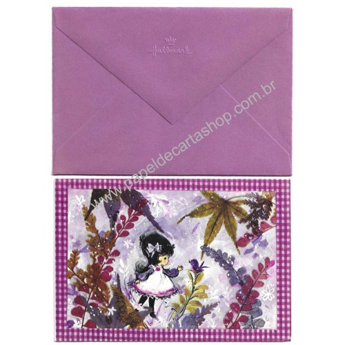 Notelette Antigo Importado Purple Hallmark