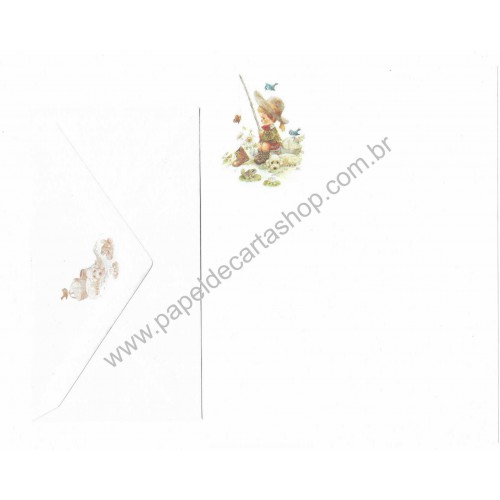 Conjunto de Papel de Carta Antigo Importado Giordano