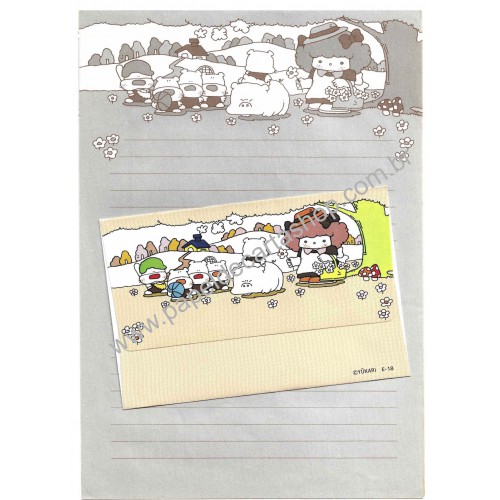 Conjunto de Papel de Carta Vintage Yukari JAPAN