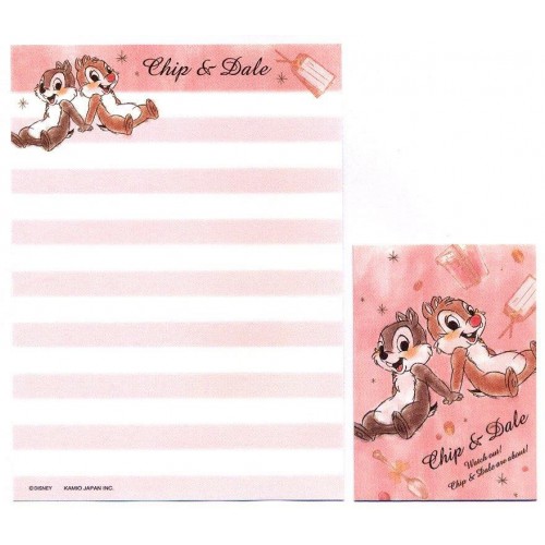 Kit 2 Conjuntos de Mini Papéis de Carta Disney Chip & Dale