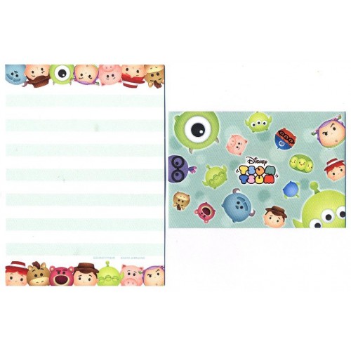 Kit 2 Conjuntos de Mini-Papel de Carta Toy Story Pixar Disney TSUM TSUM