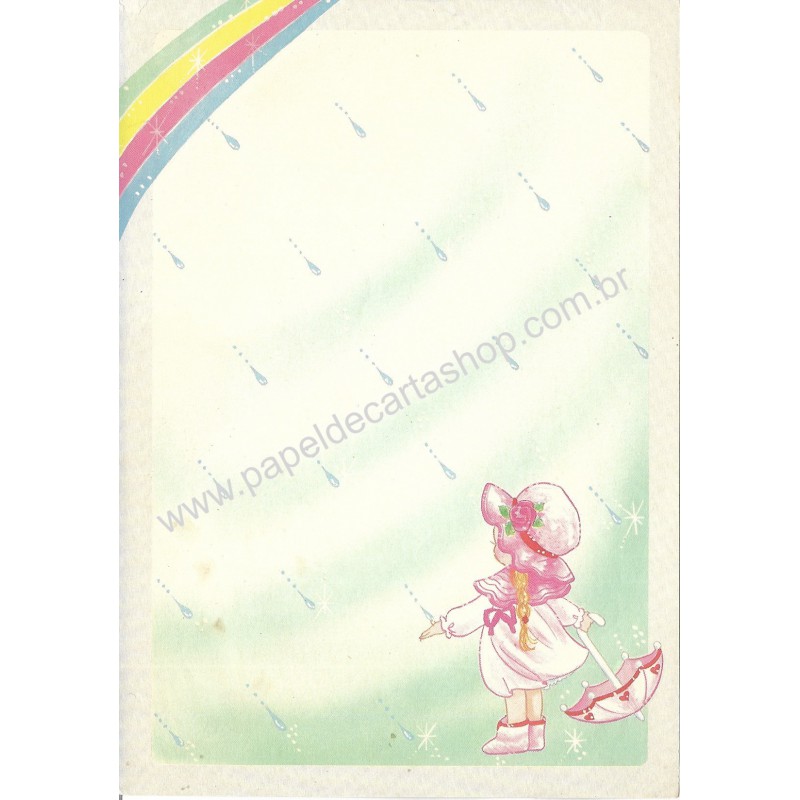 Anos 80. Papel de Carta Antigo Nacional Coleção Margarethe 31