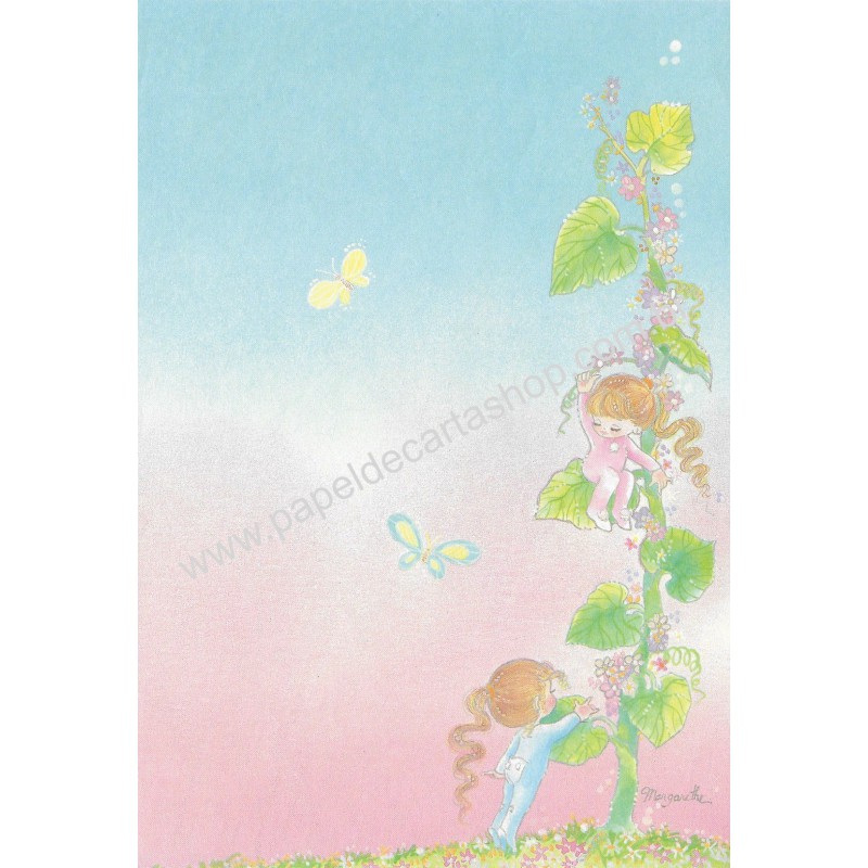 Anos 80. Papel de Carta Antigo Nacional Coleção Margarethe 09