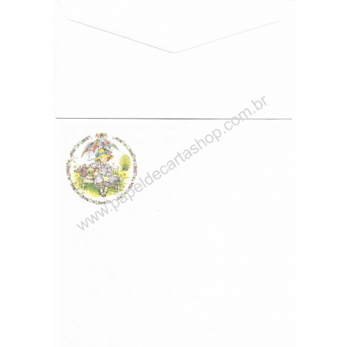 Conjunto de Papel de Carta Antigo Importado Anneliese
