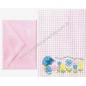 Conjunto de Papel de Carta Antigo Importado Flowers Charmers Hallmark