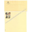 Conjunto de Papel de Carta Antigo Importado Bonnie Bonnets GVD