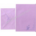 Conjunto de Papel de Carta Antigo Importado Victoria Plum CLI
