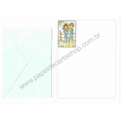 Conjunto de Papel de Carta Antigo Sarah Kay 19