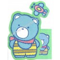 Ano 1984. Conjunto de Papel de Carta Antigo Cheery Chums Plane Sanrio