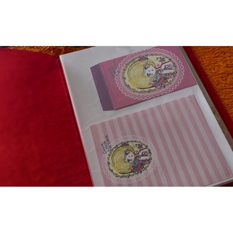 Pasta & Coleção de Papéis de Carta Ado Mizumori Original