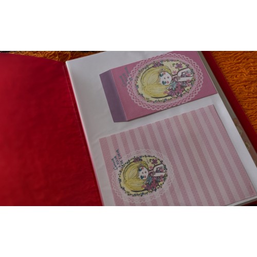 Pasta & Coleção de Papéis de Carta Ado Mizumori Original