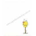 Papel de Carta Antigo Snoopy Dormindo Hallmark Crown