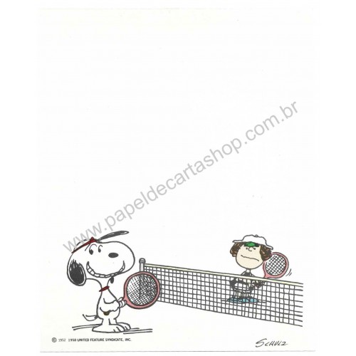 Papel de Carta Antigo Snoopy Tênis Hallmark Crown