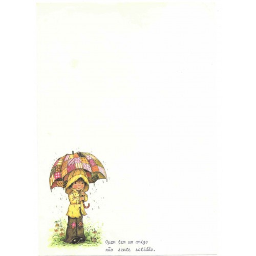 Papel de Carta Antigo Cromocart Mary May 1.1 COM FRASE