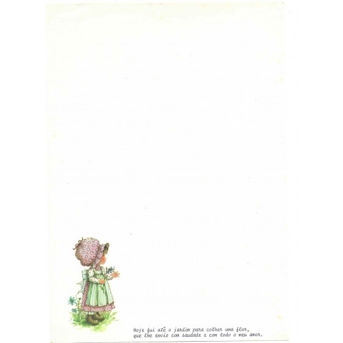 Papel de Carta Antigo Cromocart Mary May 12 COM FRASE