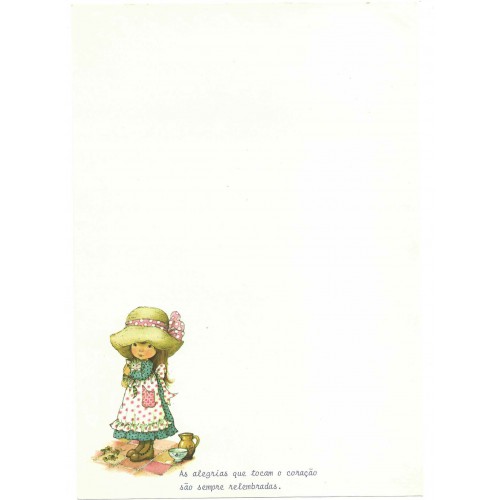 Papel de Carta Antigo Cromocart Mary May 13 COM FRASE