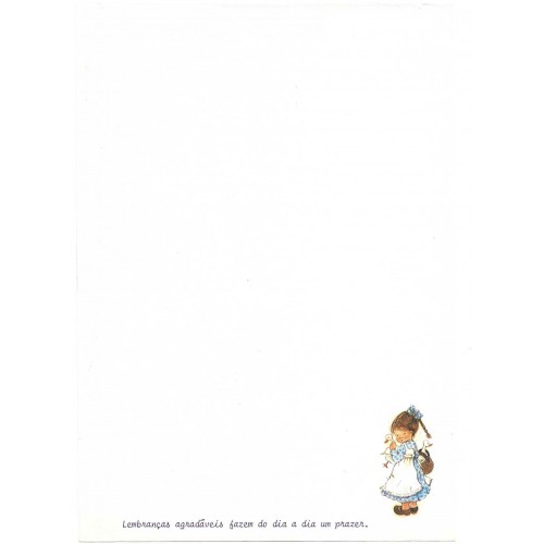 Papel de Carta Antigo Cromocart Menininhas 3.1 COM FRASE