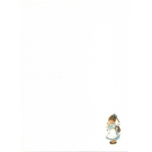 Papel de Carta Antigo Cromocart Menininhas 3 SEM FRASE