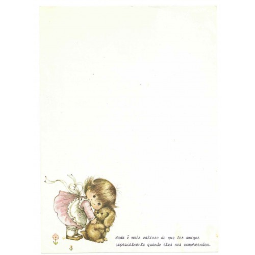 Papel de Carta Antigo Cromocart Morehead 3 COM FRASE