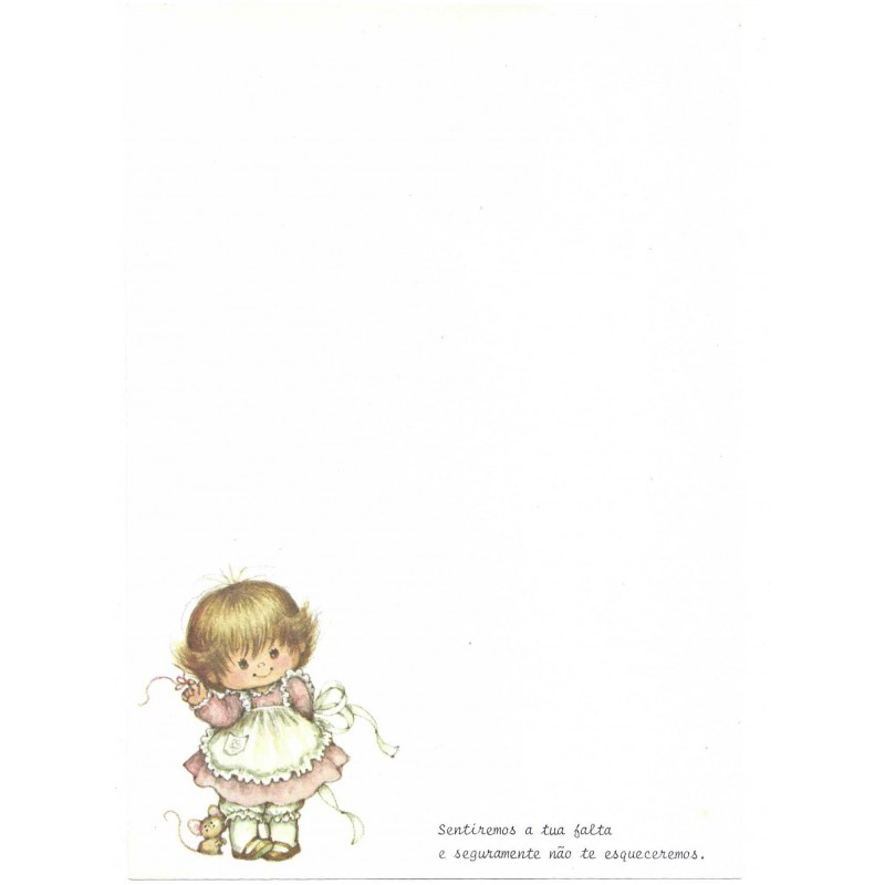 Papel de Carta Antigo Cromocart Morehead 5 COM FRASE