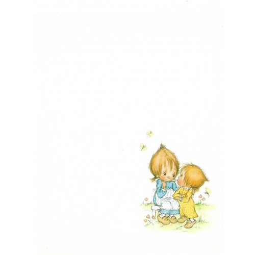 Papel de Carta ANTIGO BETSEY Clark Conversando Hallmark CROWN