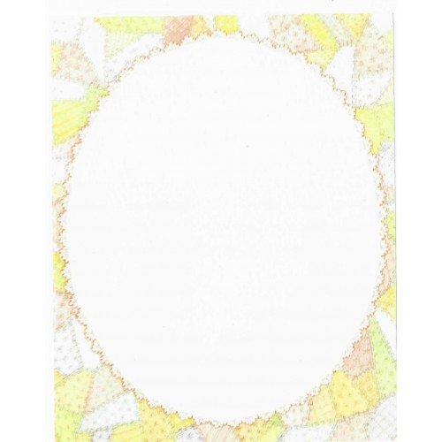 Papel de Carta ANTIGO BETSEY Clark Patchwork Hallmark CROWN