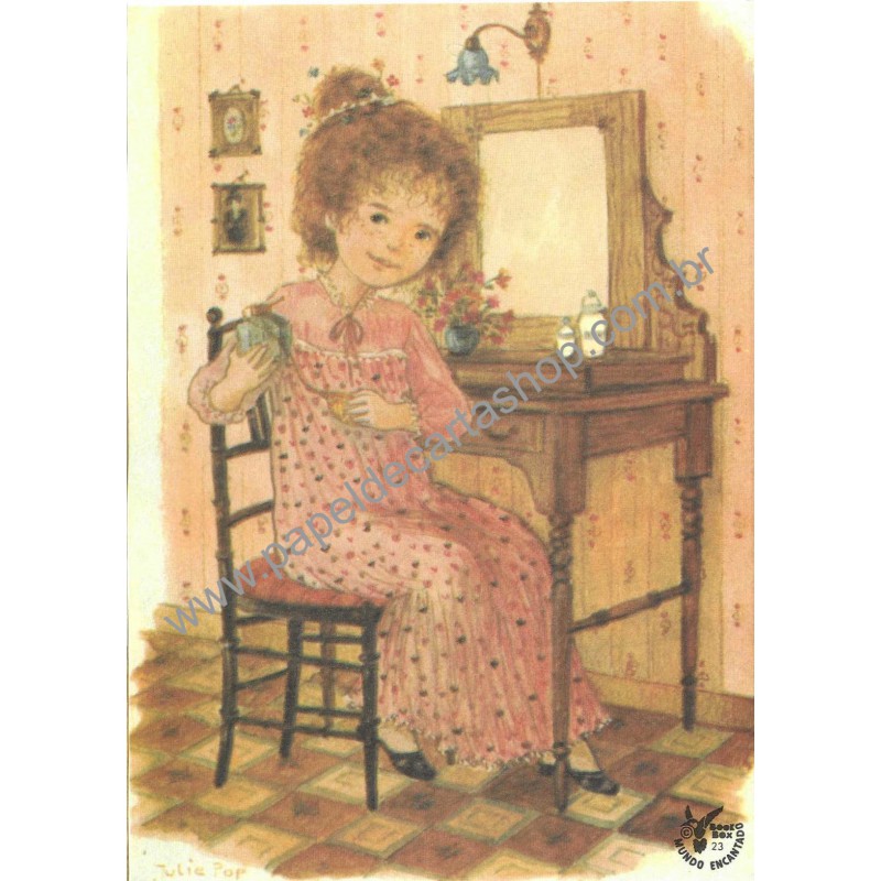 Papel de Carta Antigo Mundo Encantado 23 Julie Pop