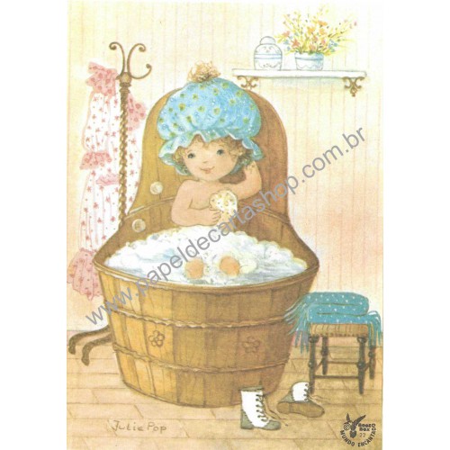 Papel de Carta Antigo Mundo Encantado 22 Julie Pop