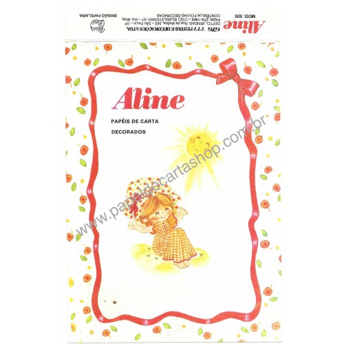 Capinha e Papel de Carta Antigo Coleção Palacio's Line Aline