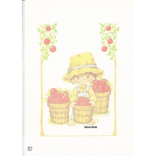 Capinha e Papel de Carta Antigo Coleção Palacio's Line Johnny Apple