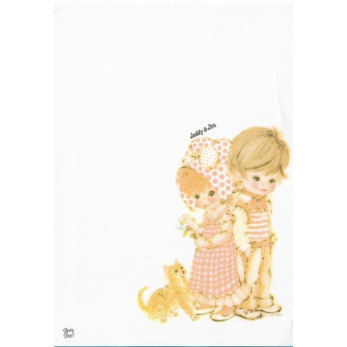 Capinha e Papel de Carta Antigo Coleção Palacio's Line Juddy & Jim