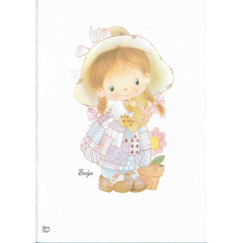 Capinha e Papel de Carta Antigo Coleção Palacio's Line Evelyn