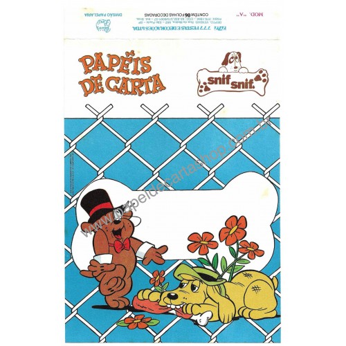 Capinha e Papel de Carta Coleção Palacio's Line SNIF-SNIF A